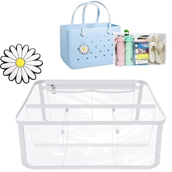 Handbags - 1667 Bogg Bag Organizer&Charm Accessories, Waterproof Clear Beach Storage